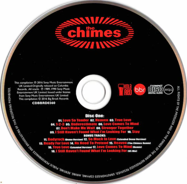 THE CHIMES, The Chimes (Big Break Records; CDBBRD0360, UK 2016 Reissue) 2xCD VG+/VG+ - Image 3