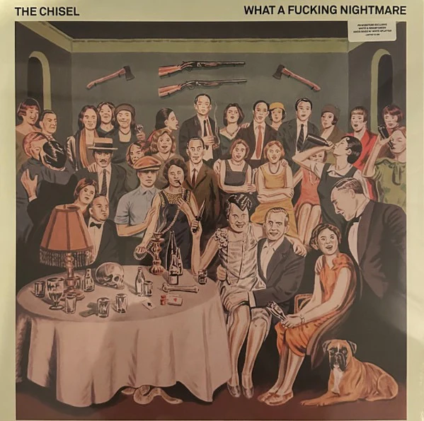 THE CHISEL, What A Fucking Nightmare (Pure Noise Records; PN386,  2024, Alternate Screen Print Outer Cover, 2 Inserts, Clear, Orange And Green Vinyl) LP VG+/EX