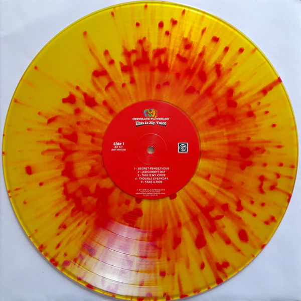 THE CHOCOLATE WATCHBAND, This Is My Voice (Dirty Water Records; DWC1117LP, UK 2019, Red Yellow Splatter Vinyl) LP EX/EX - Image 3