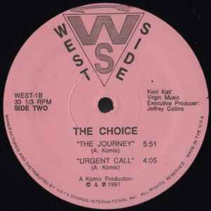 THE CHOICE, Solitude (WS (West S; WEST-1, US 1991) 12" /VG+ - Image 2