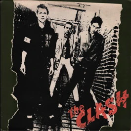 THE CLASH, The Clash (CBS Sunburst Labels; 32232, UK 1982 Reissue, Home Taping Logo On Rear Sleeve, Made In England at Bottom of Label) LP VG/G+