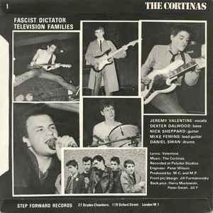 THE CORTINAS, Fascist Dictator / Television Families (Step-Forward Records; 1, UK 1977, Picture Sleeve) 7" VG/VG - Image 2