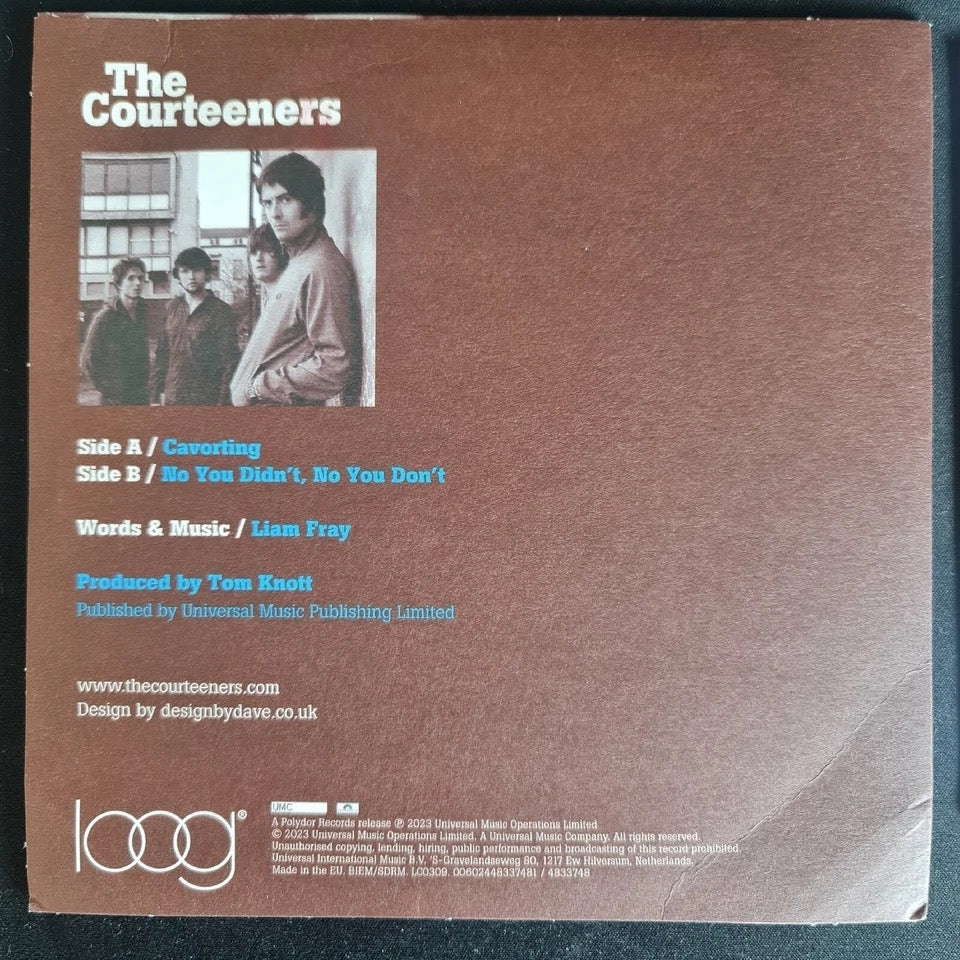 THE COURTEENERS, Cavorting /No You Didn't, No You Don't (Loog; LOOG 022, Europe 2023 Reissue, Picture Sleeve) 7" VG+/VG+ - Image 2
