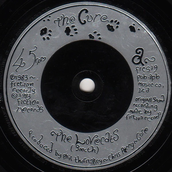 THE CURE, The Love Cats (Fiction Records Silver Injection Labels; FICS 19, UK 1983, Picture Sleeve) 7" VG+/VG+ - Image 3