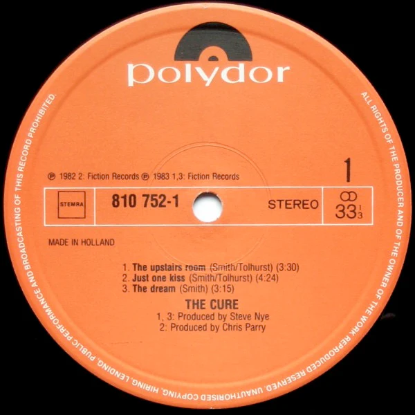 THE CURE, The Walk (Polydor; 810 752 1, Netherlands 1983, Picture Sleeve) Mini-LP VG/VG+ - Image 3