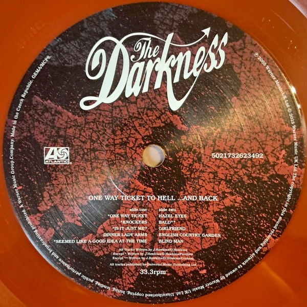 THE DARKNESS, One Way Ticket to Hell...and Back (20th Anniversary Deluxe Edition) (Warner; 5021732623492, Europe 2025 Reissue, Gatefold, Inner, Orange and Yellow Vinyl), SALE - Up to 50% Off LP NEW/NEW - Image 3