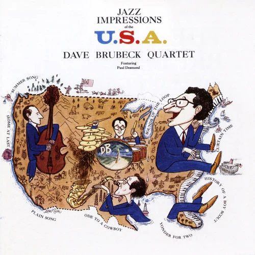 THE DAVE BRUBECK QUARTET, Jazz Impressions Of The U.S.A. (Phoenix Records ; 131573, US 2013 Reissue, Jewel Case) CD VG+/VG+
