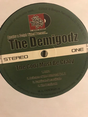 THE DEMIGODZ, The Godz Must Be Crazy (Ill Boogie Records; ILL72052-1, US 2002) 2xLP VG/G+ - Image 2