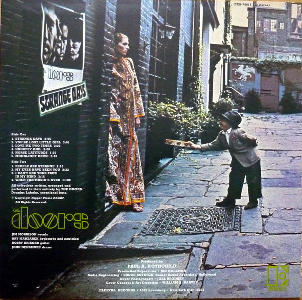 THE DOORS, Strange Days (Elektra; EKS 74014, US 2009 Reissue, Stereo, 180 Gram Vinyl) LP VG+/VG+ - Image 2