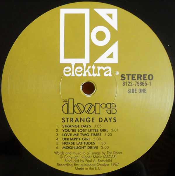 THE DOORS, Strange Days (Rhino; 8122798651, Europe 2009 Reissue, Insert, 180 Gram Vinyl) LP NEW/NEW - Image 3