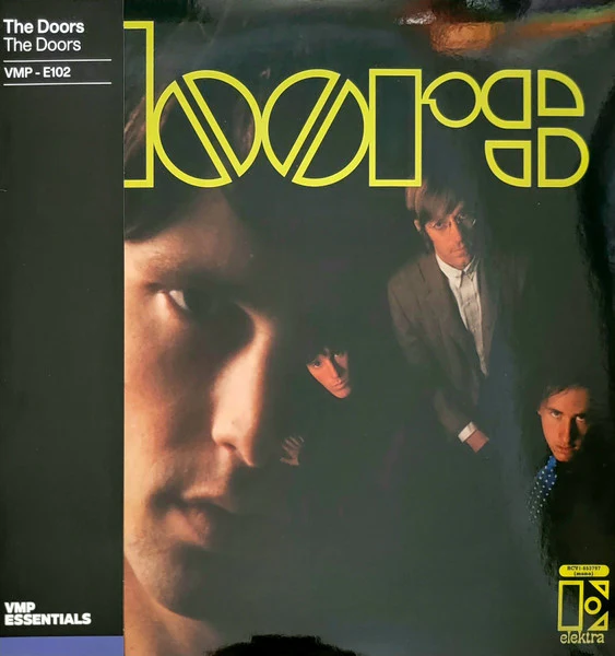 THE DOORS, The Doors (Elektra / Vinyl Me, Please; RCV1-653797, US 2021 Reissue, Pasteback Sleeve, Inner & Booklet, Print, Mono, 180 Gram Green/Gold Galaxy Vinyl, with Clear Vinyl 7", with Ob LP VG/VG+