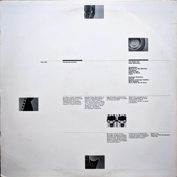 THE DURUTTI COLUMN, The Guitar & Other Machines (Factory; FACT 204, UK 1987, Inner) LP VG/VG - Image 2