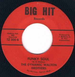 THE DYNAMIC WALTON BROTHERS, Automatic Sissy / Automatic Sissy (Big Hit Records; TZ 300, US ) 7" /VG+ - Image 2