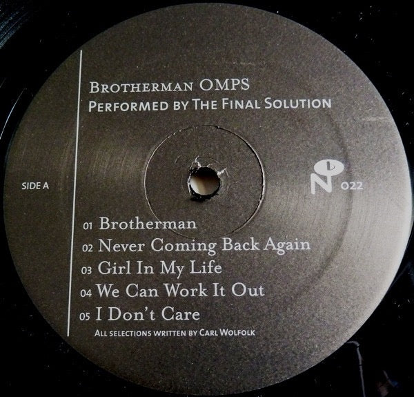 THE FINAL SOLUTION, Brotherman: Original Motion Picture Soundtrack (Numero Group; NUM022, US 2008, Gatefold) LP VG+/VG+ - Image 3