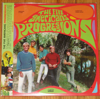 THE FIVE AMERICANS, Progressions (Sundazed; LP 5568, US 2020, Yellow Vinyl), SALE - Up to 50% Off the Original Price LP VG+/VG+