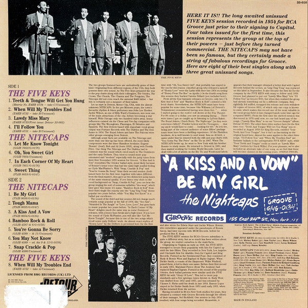 THE FIVE KEYS / THE NITECAPS, The Best Of Doo-Wop Classics Volume 2 (Detour Records; 33-010, UK 1989), SALE - Up to 50% Off the Original Price LP VG+/EX - Image 2