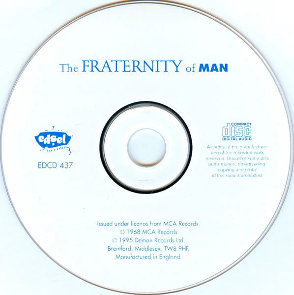 THE FRATERNITY OF MAN, The Fraternity Of Man (Edsel Records; EDCD 437, UK 1995, Jewel Case) CD VG+/VG+ - Image 3