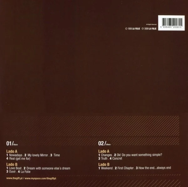 THE GIFT, Vinyl (La Folie Records; 560646520081, Portugal 2008, Gatefold) 2xLP VG/EX - Image 2