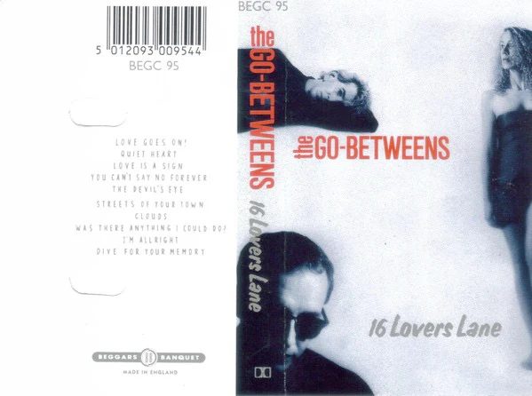 THE GO-BETWEENS, 16 Lovers Lane (Beggars Banquet; BEGC 95, UK 1988, J - Card) Cassette VG+/VG+