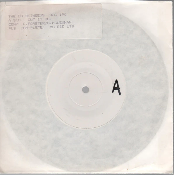 THE GO-BETWEENS, Cut It Out / Time In The Desert (Beggars Banquet ; BEG 190, UK 1987, White Label Test Pressing, Non Stickered Sleeve, Go-Betweens Hand Written On Label) 7" /VG+