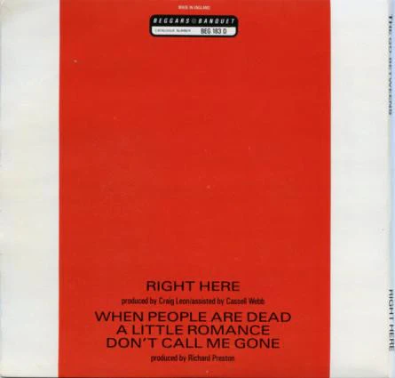 THE GO-BETWEENS, Right Here (Beggars Banquet; BEG 183D, UK 1987, Gatefold) 2x7" VG/VG+ - Image 2