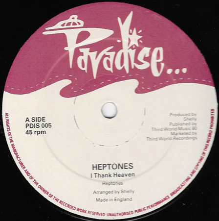 THE HEPTONES, I Thank Heaven (Paradise; PDIS 005, UK 1980s), SALE - Up to 50% Off the Original Price 12" /G+