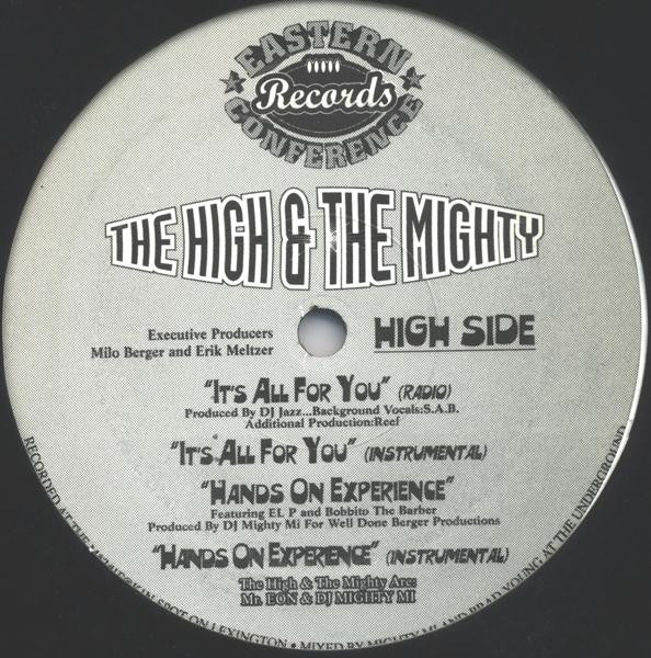 THE HIGH & THE MIGHTY, It's All For You / Hands On Experience / Cranial Lumps (Eastern Conference; EC-001, US 1996) 12" /VG - Image 2