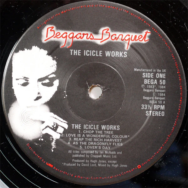 THE ICICLE WORKS, The Icicle Works (Beggars Banquet; BEGA 50, UK 1984, Inner) LP VG+/VG - Image 3