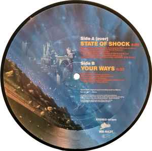 THE JACKSONS, State Of Shock / Your Ways (Epic; WA4431, UK 1984, Picture Disc) 7" /VG+ - Image 2