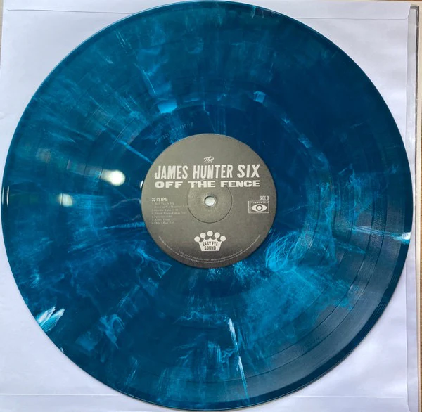 THE JAMES HUNTER SIX, Off The Fence (Easy Eye Sound; EES-043, Worldwide 2026, Insert, Teal & White Marble Vinyl) LP VG/VG+ - Image 3