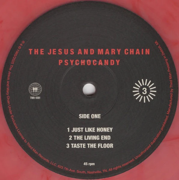 THE JESUS AND MARY CHAIN, Psychocandy 40th Anniversary Deluxe Edition (Third Man Records; TMR-1091, US 2025 Reissue, Box Set, 180 Gram Pink w/ Red Smoke and Blue w/ Black Smoke Vinyl, 2 x Bl 4xLP EX/EX - Image 3