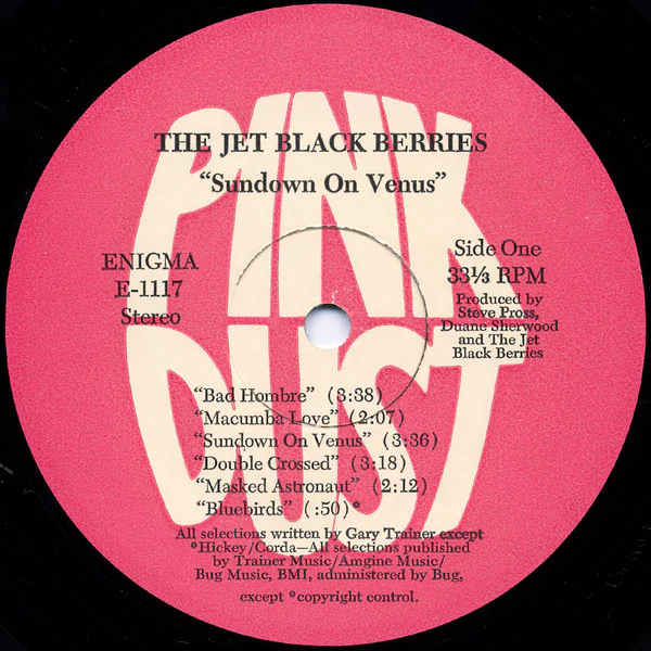 THE JET BLACK BERRIES, Sundown On Venus (Pink Dust; E-1117, US 1984, Single Sided ), SALE - Up to 50% Off the Original Price 2xLP VG/VG+ - Image 3