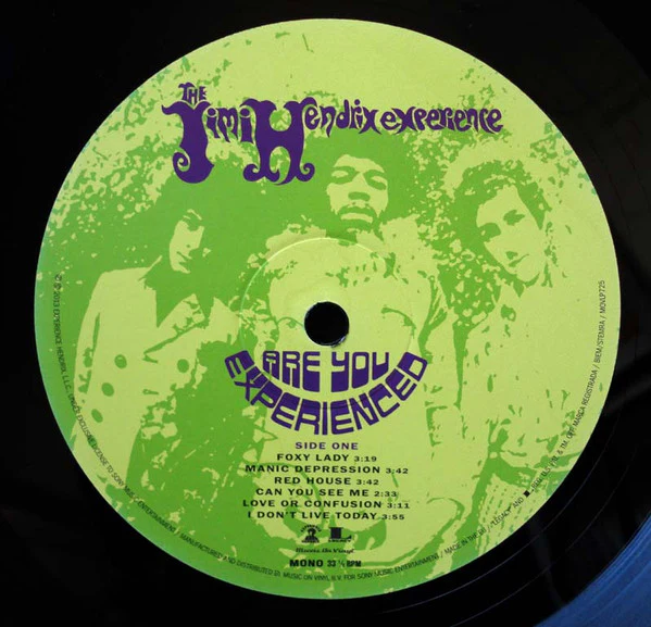 THE JIMI HENDRIX EXPERIENCE, Are You Experienced (Music On Vinyl; MOVLP725, Europe 2010 Reissue, Inner, MONO. 180 Gram Vinyl), SALE - Up to 50% Off the Original Price  LP NEW/NEW - Image 3