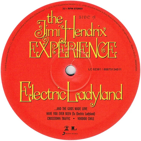 THE JIMI HENDRIX EXPERIENCE, Electric Ladyland (Experience Hendrix; 88875134511, Europe 2015 Reissue, Gatefold, Booklet, 180g) 2xLP VG+/VG+ - Image 3