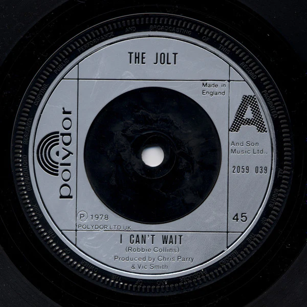 THE JOLT, I Can't Wait (Polydor; 2059 039, UK 1978, Picture Sleeve, Injection Labels) 7" VG/VG - Image 3