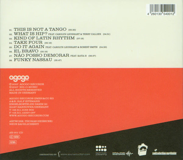 THE JUJU ORCHESTRA, Bossa Nova Is Not A Crime (Agogo Records; AR 001 CD, Germany 2007 Reissue, Gatefold) CD EX/EX - Image 2