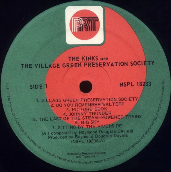 THE KINKS, The Kinks Are The Village Green Preservation Society (PRT; NSPL 18233, Canada 1980 Reissue) LP VG+/VG+ - Image 3