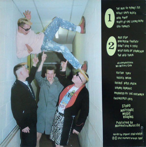 THE KREWMEN, The Adventures Of The Krewmen (Lost Moment Records; LMLP008, UK 1986) LP VG+/EX - Image 2
