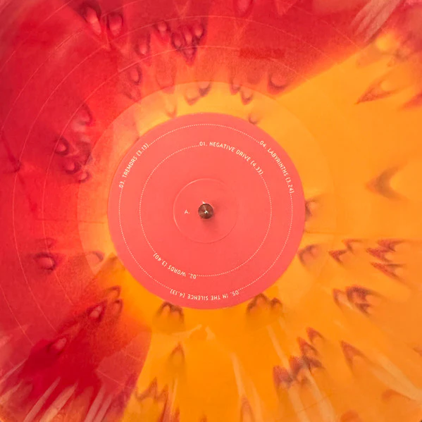 THE KVB, Tremors (Invada; INV311LP, UK & Europe 2024, Inner, Limited Edition, Stereo, Red And Orange Swirl) LP EX/EX - Image 3