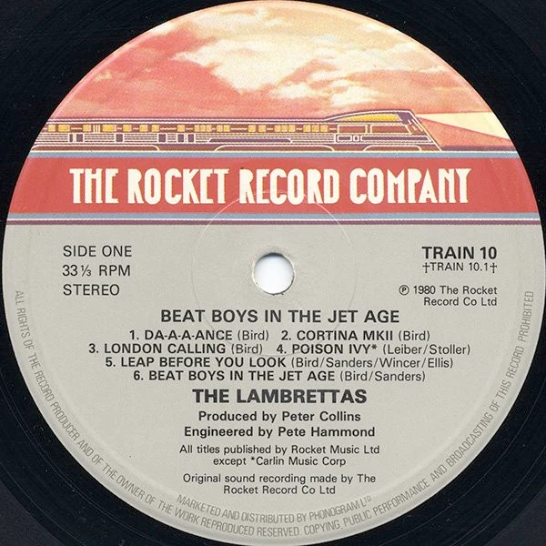 THE LAMBRETTAS, Beat Boys In The Jet Age (The Rocket Record Company; TRAIN 10, UK 1980, Inner) LP VG/VG - Image 3