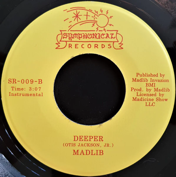 THE LEDGENDS / MADLIB, A Fool For You / Deeper (Instrumental) (Symphonical; SR009, UK 2021) 7" /EX - Image 2