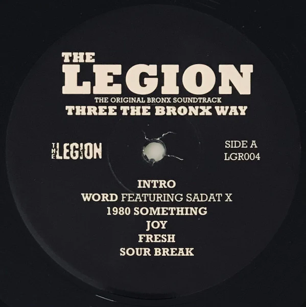 THE LEGION, Three The Bronx Way (Legion Records; LGR004, US 2019) LP VG+/VG+ - Image 3