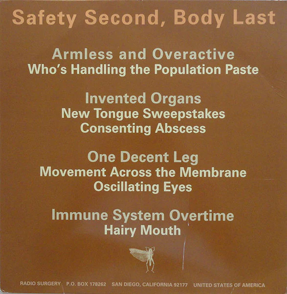 THE LOCUST, Safety Second, Body Last (Radio Surgery; #1, US 2005, Inner, Grey Marbled Vinyl) 12" EP VG/VG+ - Image 2