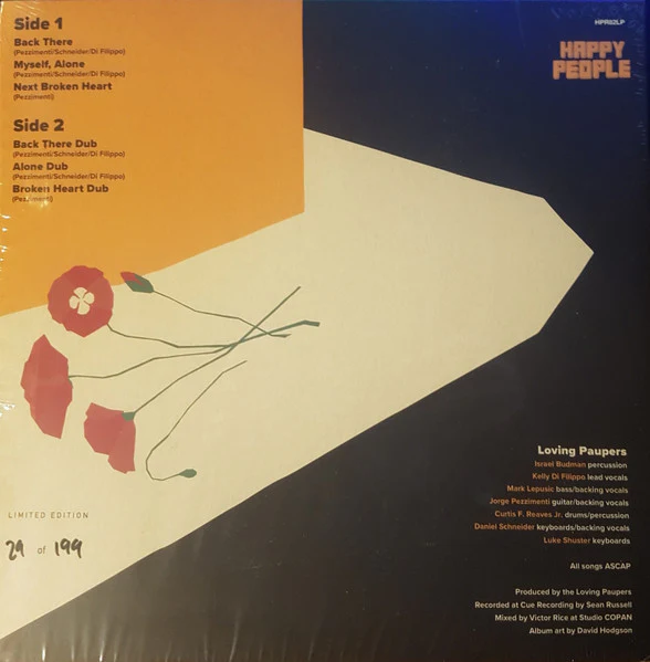 THE LOVING PAUPERS, The Loving Paupers (Happy People; HPR82LP, UK 2022) LP VG+/VG+ - Image 2