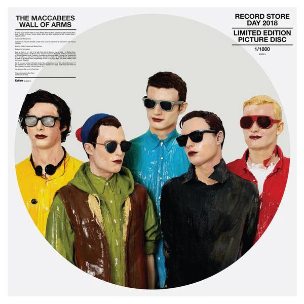 THE MACCABEES, Wall Of Arms (Fiction Records; WOARSD18, UK 2018, Stickered Plastic Sleeve, Picture disc, Record Store Day limited edition of 1800) LP VG+/VG+