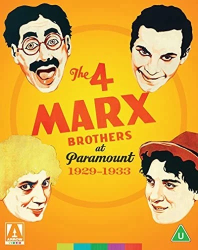 THE MARX BROTHERS, The 4 Marx Brothers At Paramount 1929-1933 (Arrow Video; FCD2165, Europe 2021, Slipcase) 3xBlu-Ray EX/M