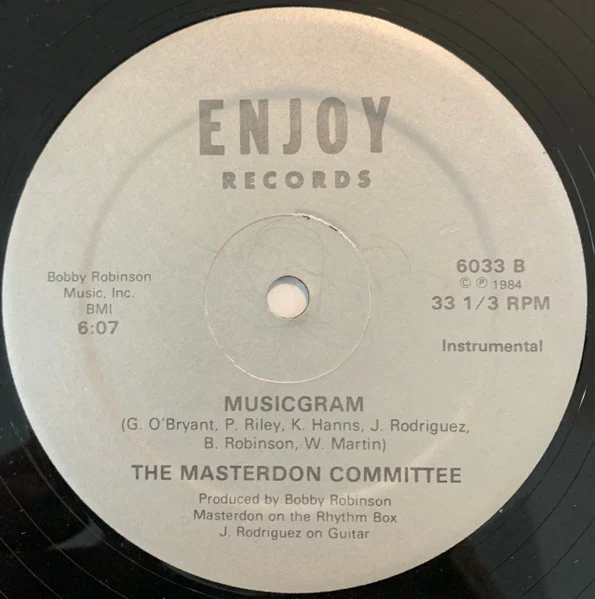 THE MASTERDON COMMITTEE, Musicgram (Enjoy Records; 6033, US 1984, Company Sleeve), SALE - Up to 50% Off the Original Price  12" VG+/VG+ - Image 3