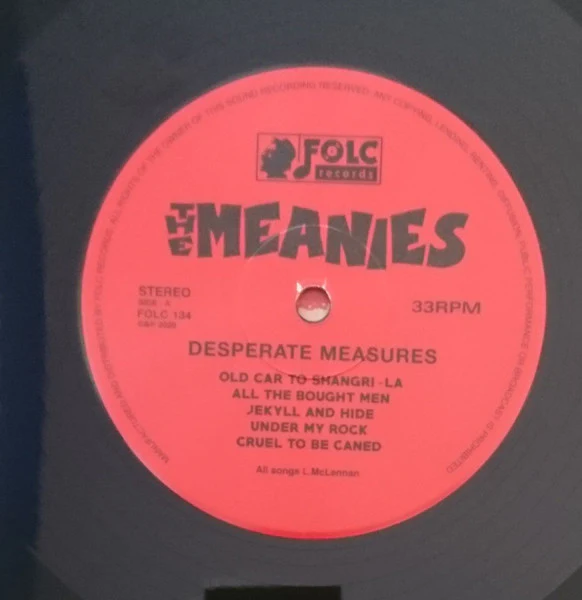 THE MEANIES, Desperate Measures (Folc Records; FOLC 134, Europe 2020, Inner) LP VG+/VG+ - Image 3