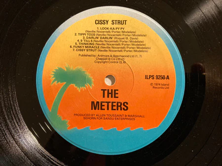 THE METERS, Cissy Strut (Island Records; ILPS 9250, UK ) LP VG+/VG+ - Image 3