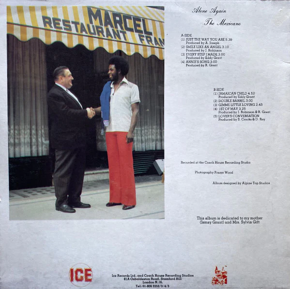 THE MEXICANO, Alone Again (ICE; ICE 1012L, UK 1979) LP VG/VG+ - Image 2